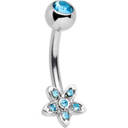 Field of Flowers Dangle Belly Ring