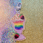 Pride Milkshake ~ HOLO Acrylic Charms