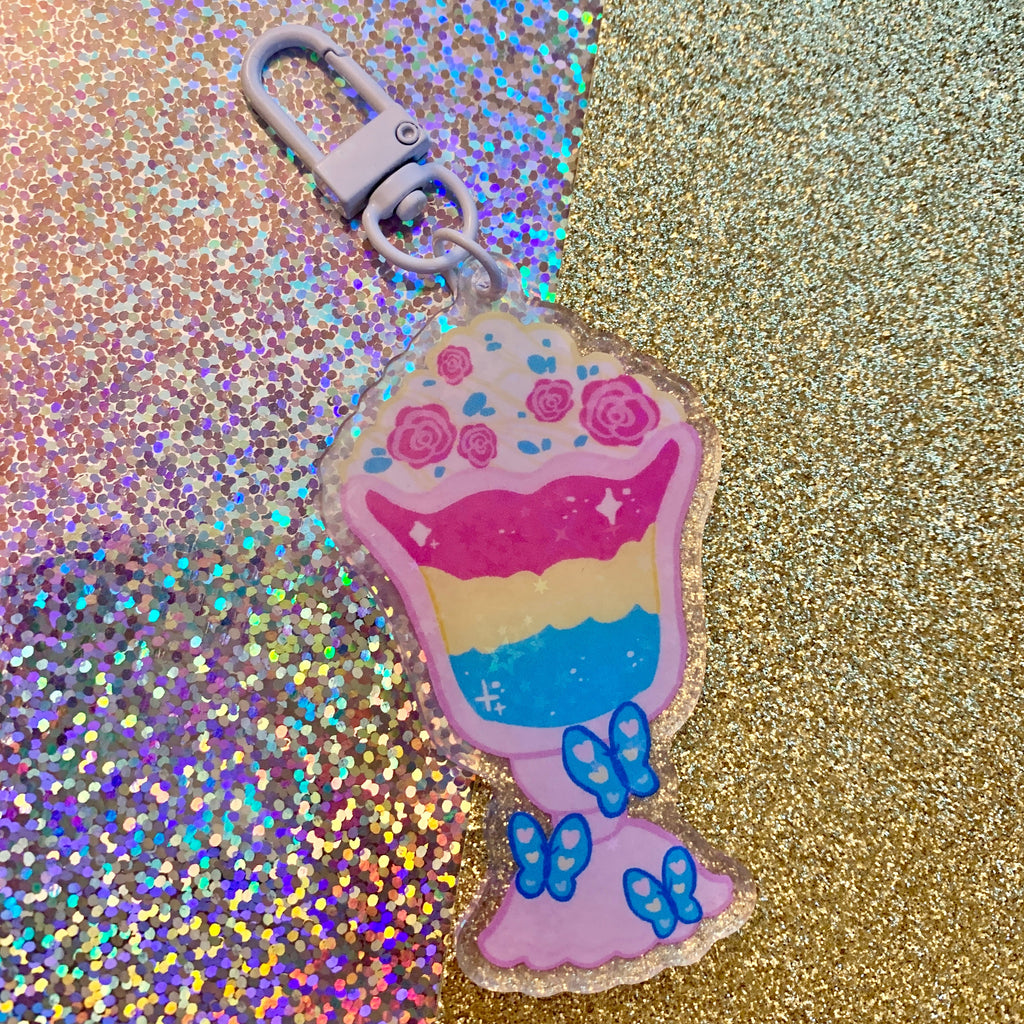 Pride Milkshake ~ HOLO Acrylic Charms