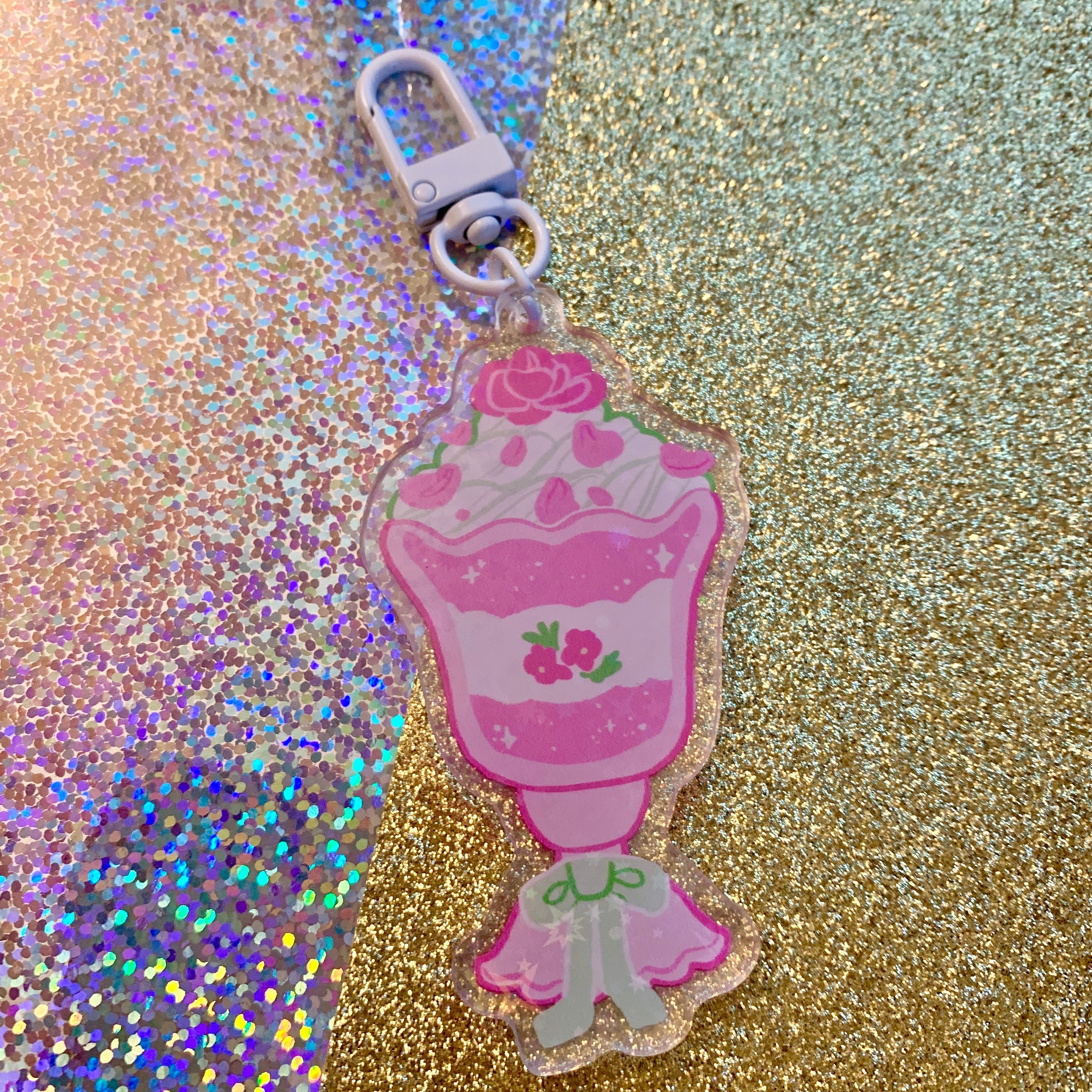 Pride Milkshake ~ HOLO Acrylic Charms