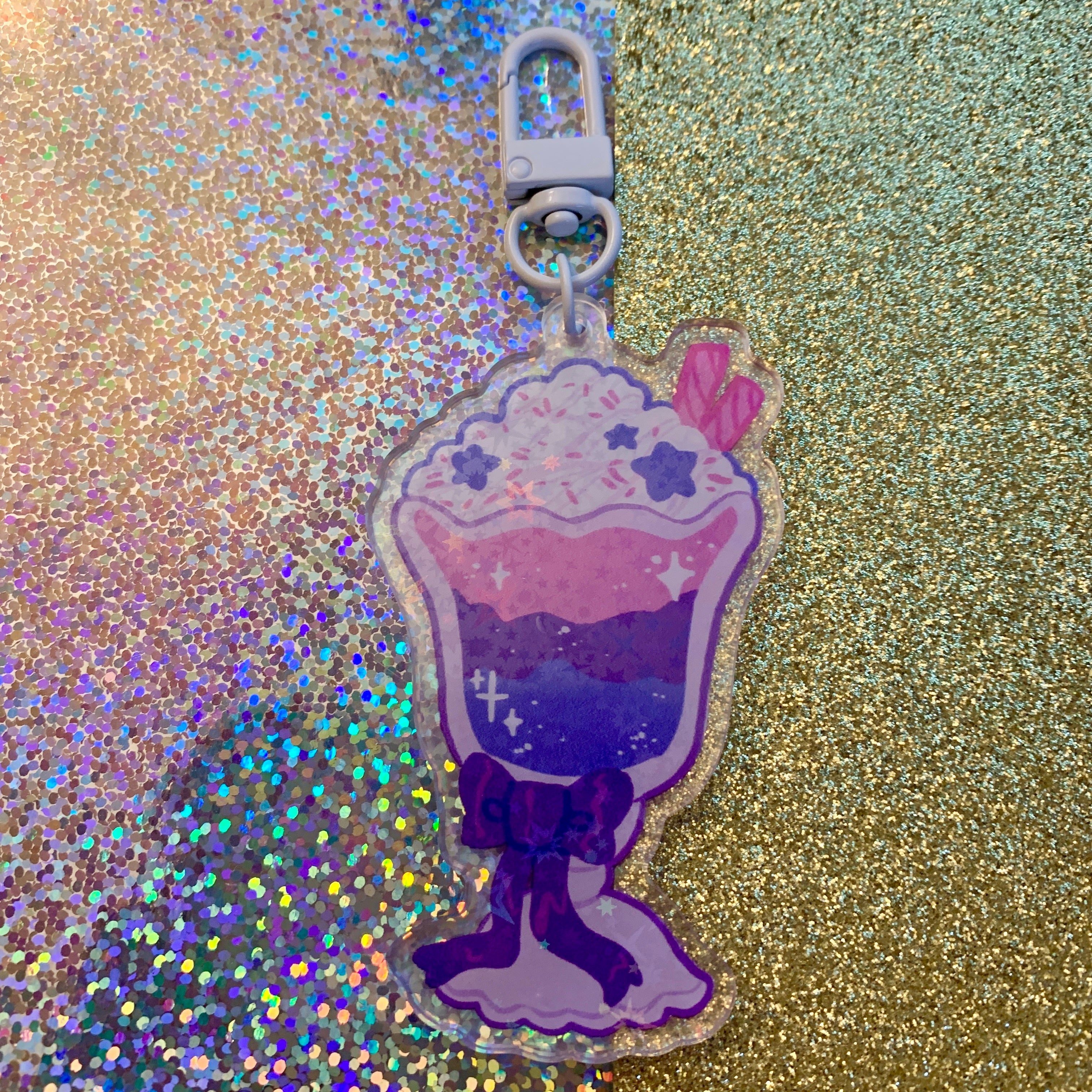 Pride Milkshake ~ HOLO Acrylic Charms