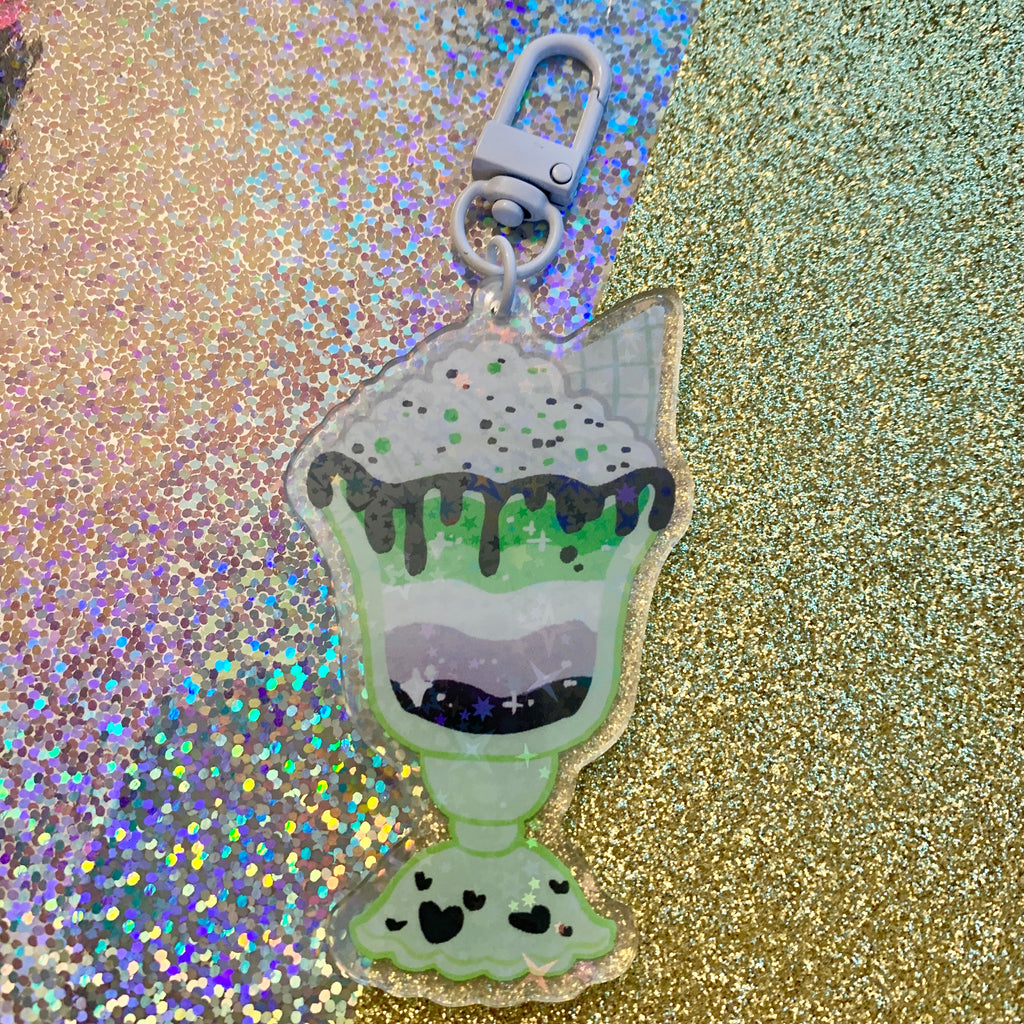 Pride Milkshake ~ HOLO Acrylic Charms