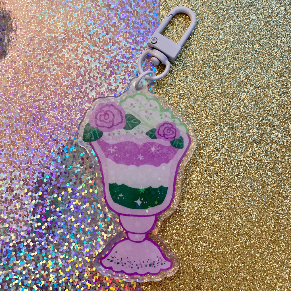 Pride Milkshake ~ HOLO Acrylic Charms