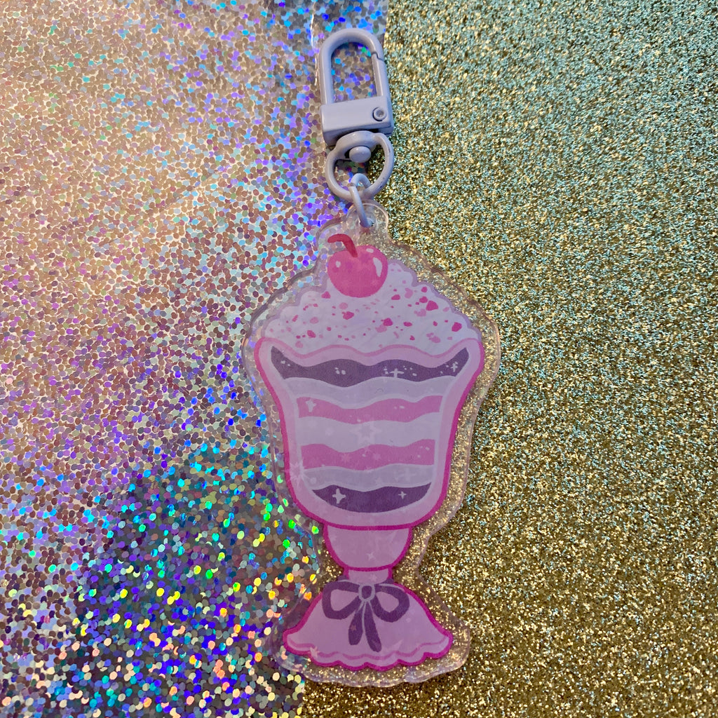Pride Milkshake ~ HOLO Acrylic Charms