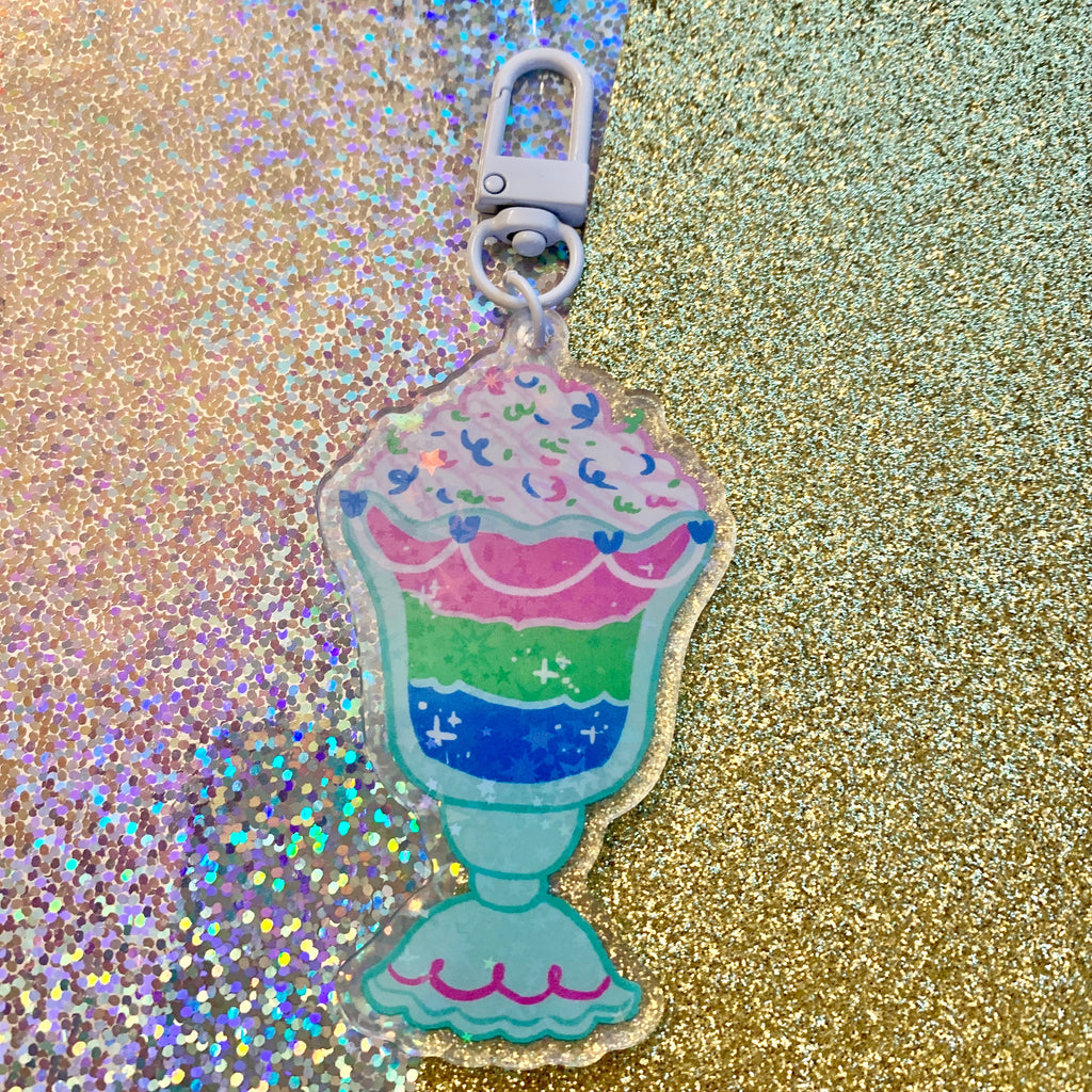Pride Milkshake ~ HOLO Acrylic Charms