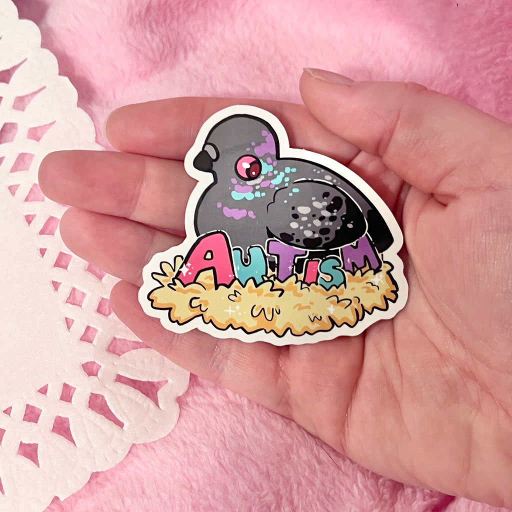 Autism Pigeon ~ Sticker