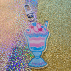 Pride Milkshake ~ HOLO Acrylic Charms