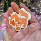 Orange Creamsicle Cat ~ Sticker