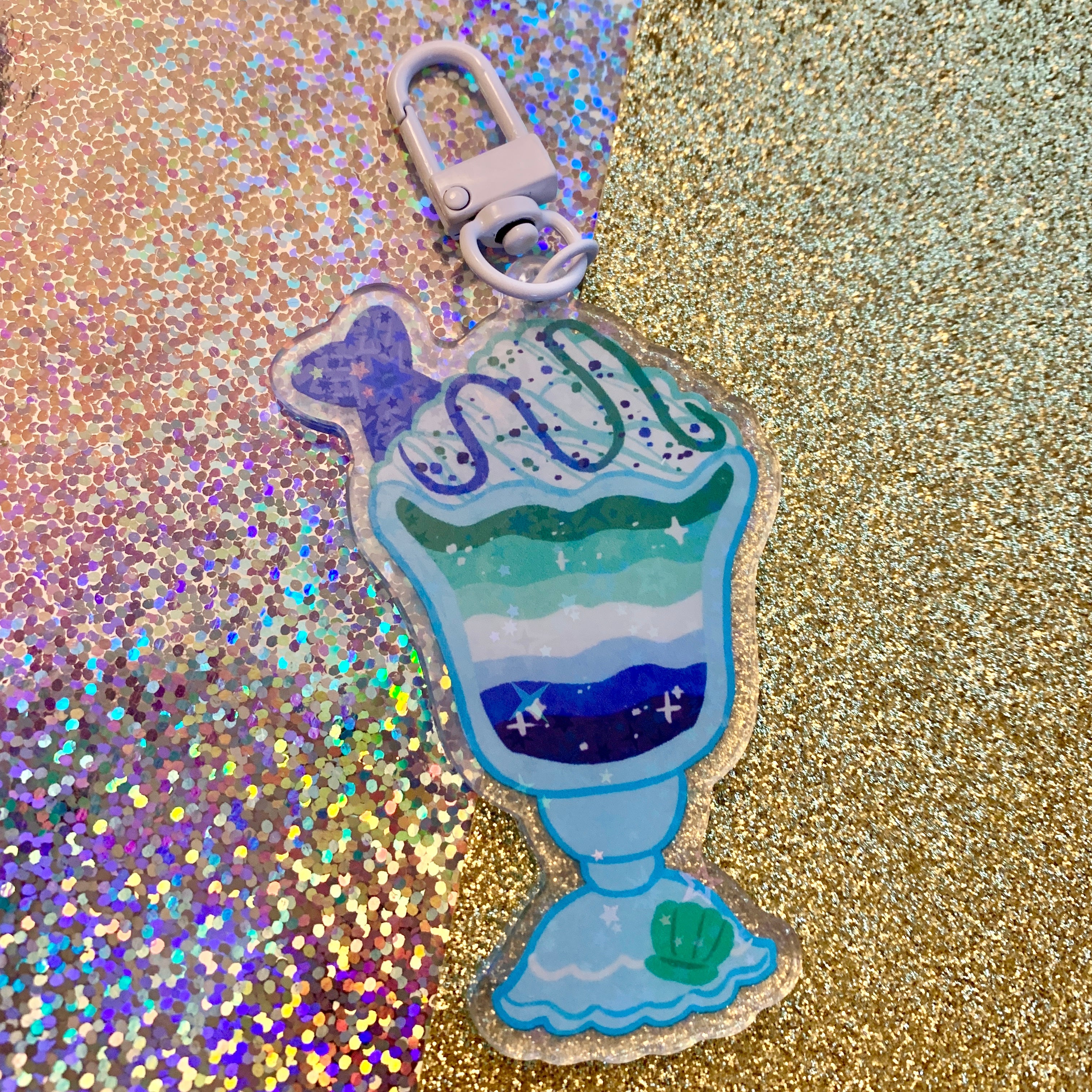 Pride Milkshake ~ HOLO Acrylic Charms