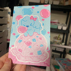 Bubblegum Ice Cream Puppy ~ SHIMMER PRINT