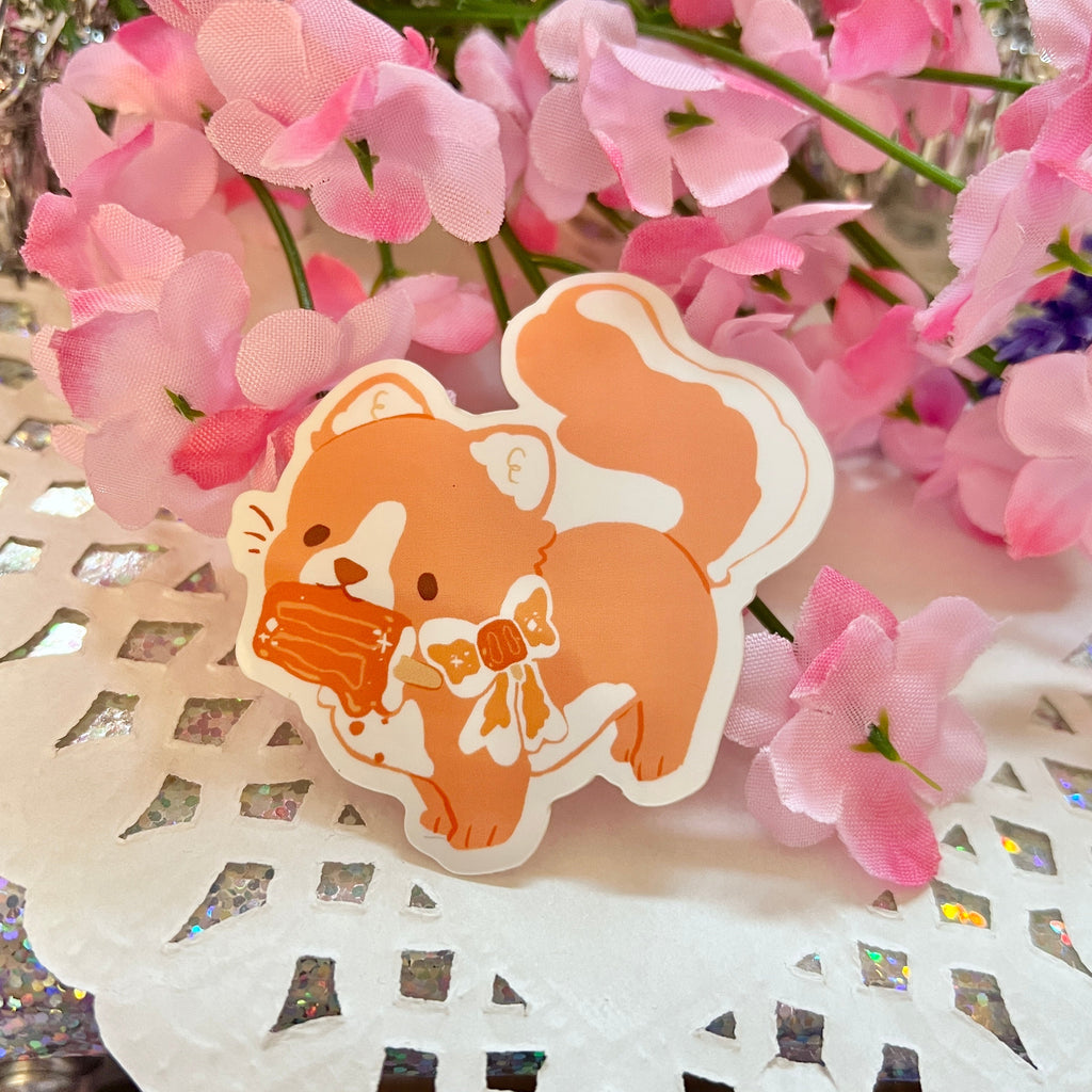 Orange Creamsicle Cat ~ Sticker
