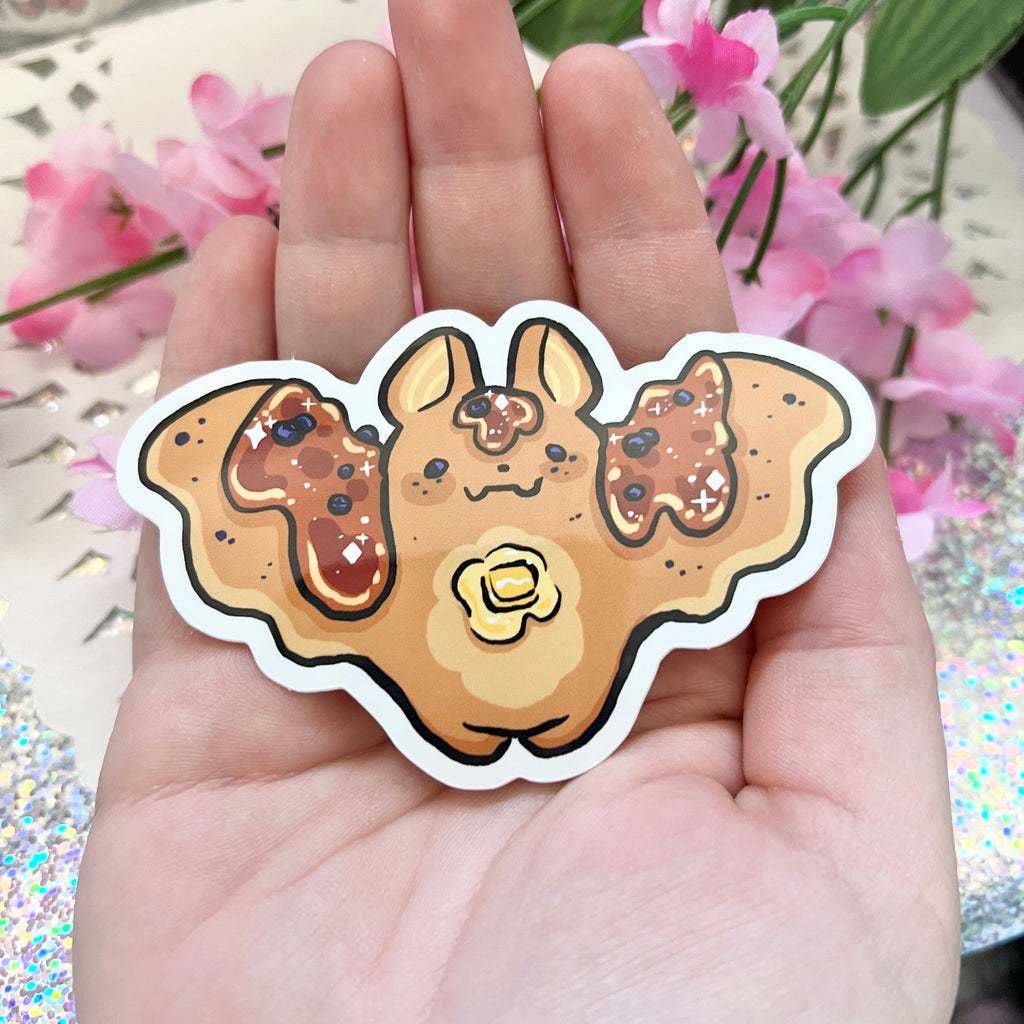 Blueberry Pancake Bat ~ Sticker