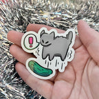 Cucumber Cat! ~ Sticker