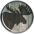 Holiday Rustic Wood Moose Barbell Tongue Ring