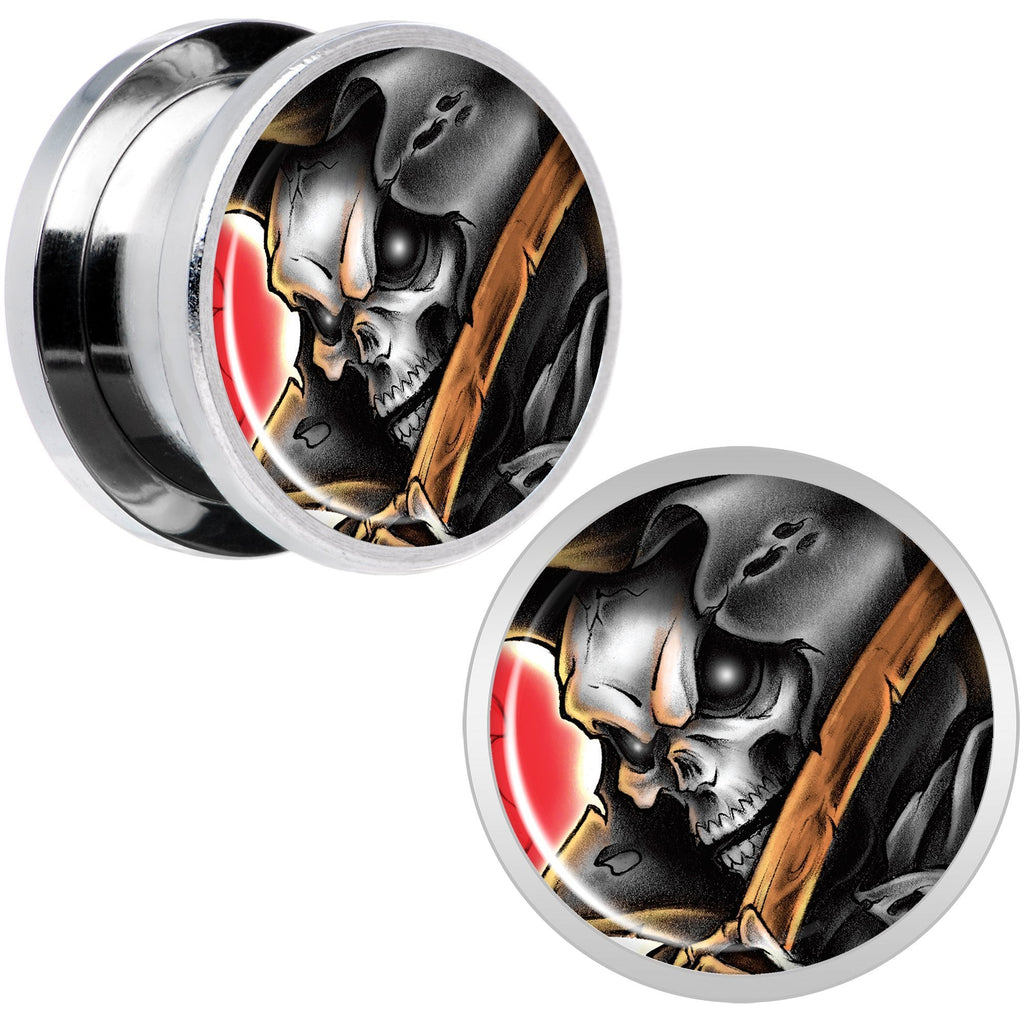 Wake the Dead Grim Reaper Halloween Plug Set  5mm to 16mm