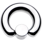2G 9/16 Clear Gem 8mm Disc BCR Captive Ring