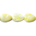Lime Jade Plain Pear Beads, 14 inch 16pcs/strand