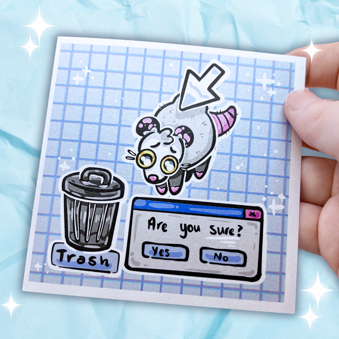 Internet Trash Opossum ~  Shimmer Print