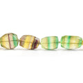 Multi Color Banded Fluorite faceted nuggets 19 inches 21 beads 12x11x8-23x12x10mm