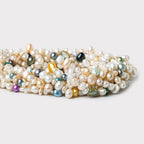 7x5mm Multi Color Baroque Pearls 16 inch 87 beads