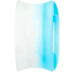 Clear Acrylic Double Flare Turquoise Blue Anchor Saddle Plug Set 6mm to 20mm