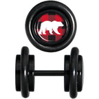 Red Black Plaid Polar Bear Black Cheater Plug Set