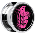 Pink Grenade Steel Screw Fit Plug Set 9/16