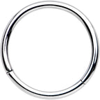 16G 1/2 Solid G23 Implant Grade Titanium Hinged Segment Ring