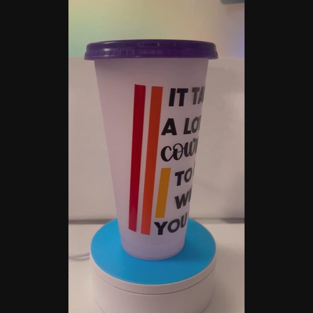 courage color changing tumbler