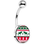 Ugly Christmas Sweater Belly Ring