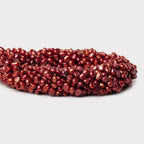 Raspberry Baroque Freshwater Pearls 15 inch 90 beads 6x4mm-4x4mm