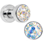 8G Aurora Ferido Crystal Steel Screw Fit Plug Set