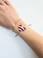 Heart Macrame Adjustable Bracelet