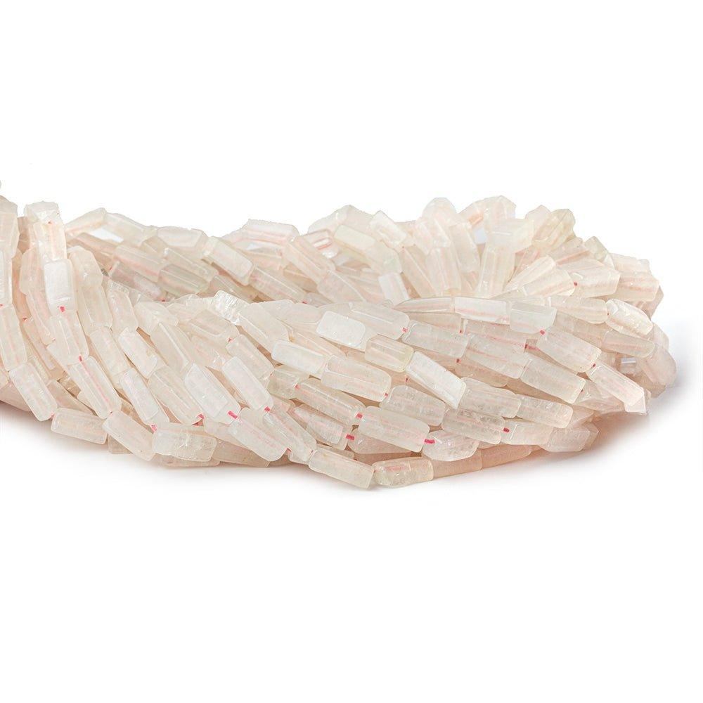 7x4mm Rose Quartz Plain Rectangles 13.5 inches 38 beads