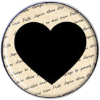 Love Letter Black Heart Tragus Cartilage Earring