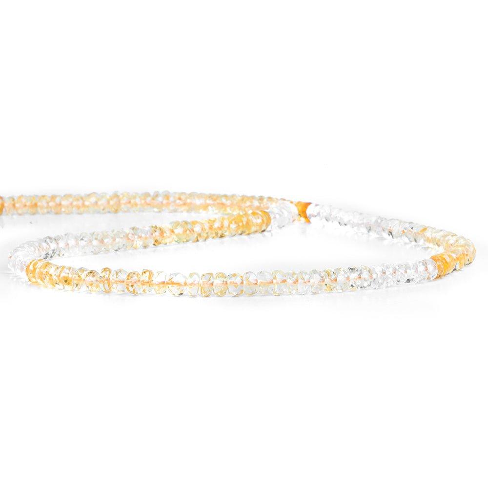 3mm Shaded Citrine Faceted Rondelle