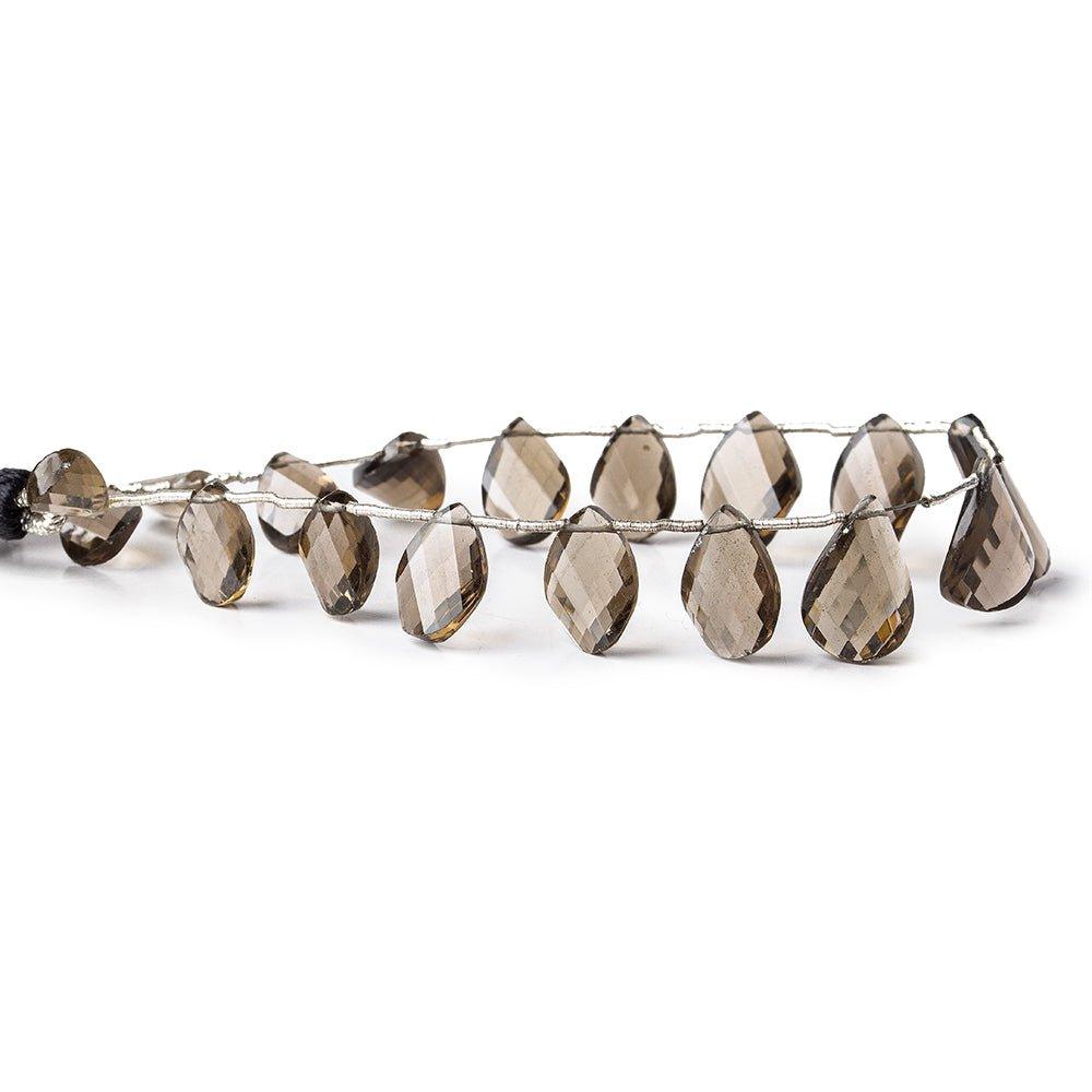 8-10mm Smoky Quartz Faceted Twists