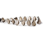 8-10mm Smoky Quartz Faceted Twists