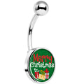 Merry Christmas Presents Belly Ring