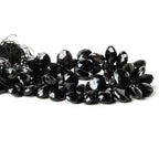 Tri-Color Agate Faceted Pear Briolette Beads, 7.5 inch