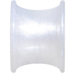 Thin Flexible White Silicone Tunnel Plug Set 6mm to 25mm