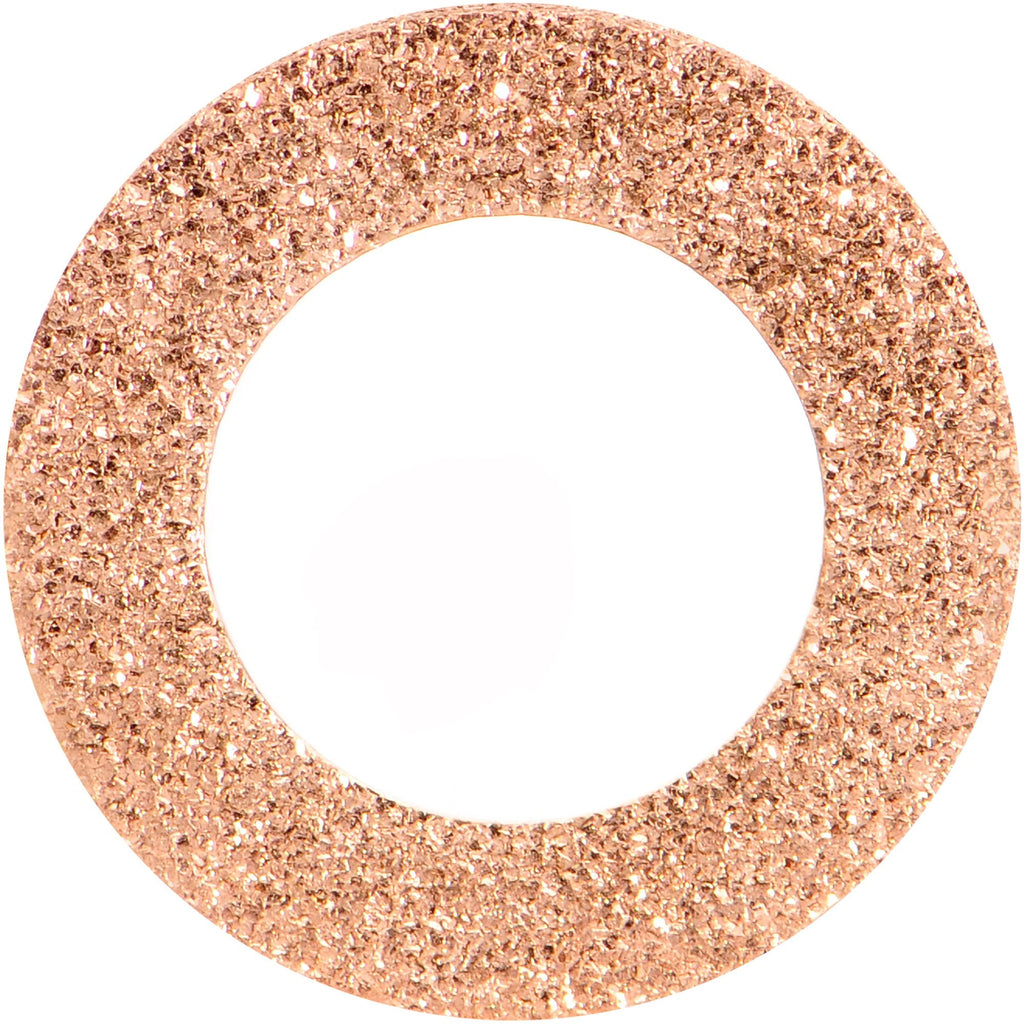 Rose Gold PVD Sandblasted Screw Fit Tunnel Plug Set 5mm to 16mm