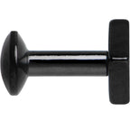 3/16 Black IP Rhombus Internally Threaded Daith Cartilage Tragus