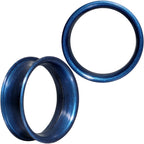 Thin Flexible Blue Silicone Tunnel Plug Set 6mm to 25mm
