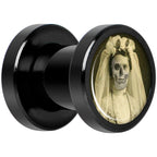 Undead Bride and Groom Halloween Black Anodized Plug Set 2G