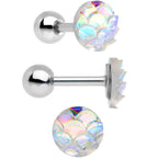 16G 1/4 Tantalizing Textures Tragus Cartilage Earring Set of 5
