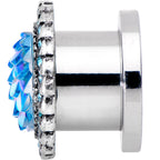 00G Aqua Gem Iridescent Blue Mermaid Scale Screw Fit Plug Set