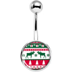 Ugly Christmas Sweater Belly Ring