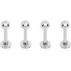16G 5/16 Rainbow Black PVD Pack Set of 12 Labret Monroe