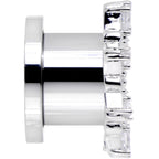 1/2 Clear Gem Flower Frame Screw Fit Tunnel Plug Set